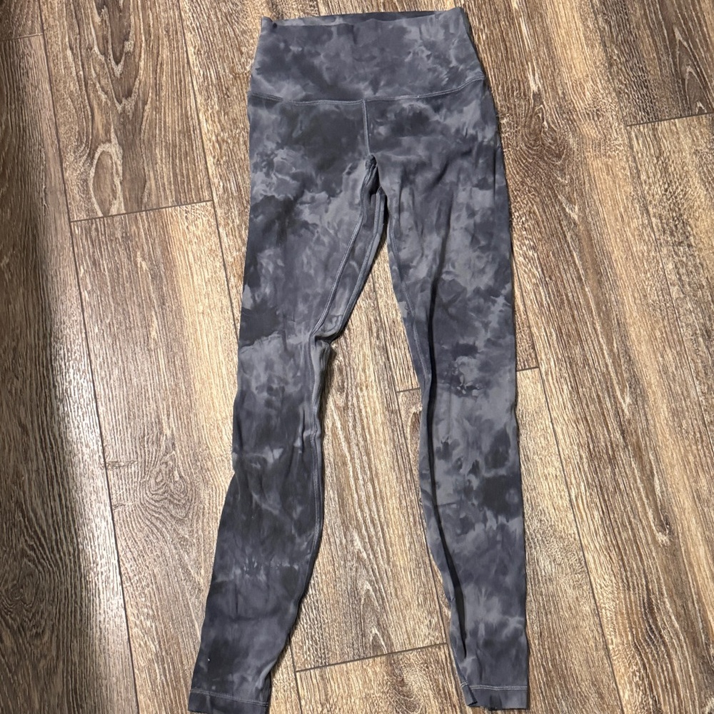 Lululemon Gray Tie-Dye Leggings